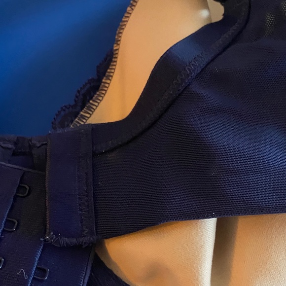 Blue Enticing Lift Full coverage Lace Bra - Picture 9 of 11